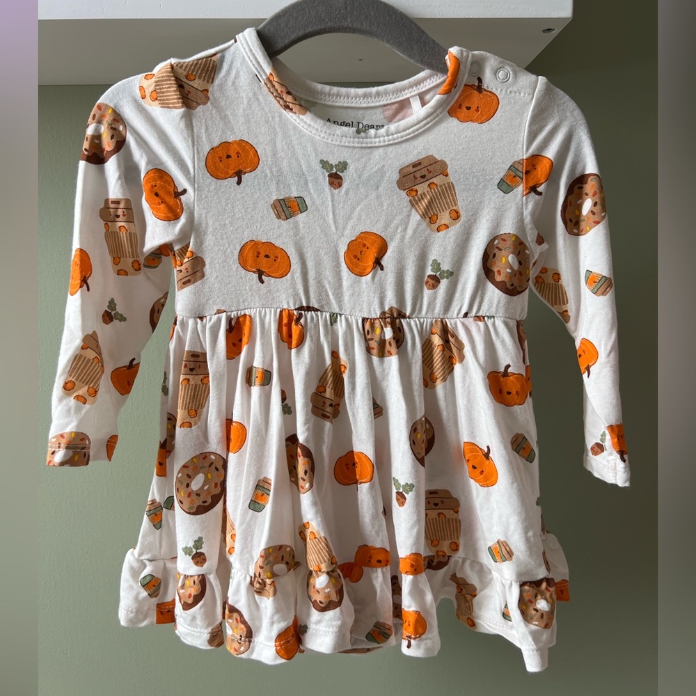 Angel Dear pumpkin spice, bamboo twirl bodysuit - EUC - Picture 3 of 6